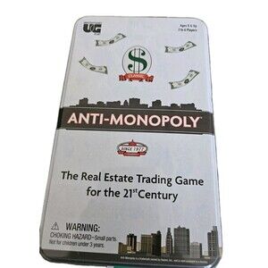 ANTI-MONOPOLY COMPLETE,REAL ESTATE TRADING GAME FOR 21st CENTURY